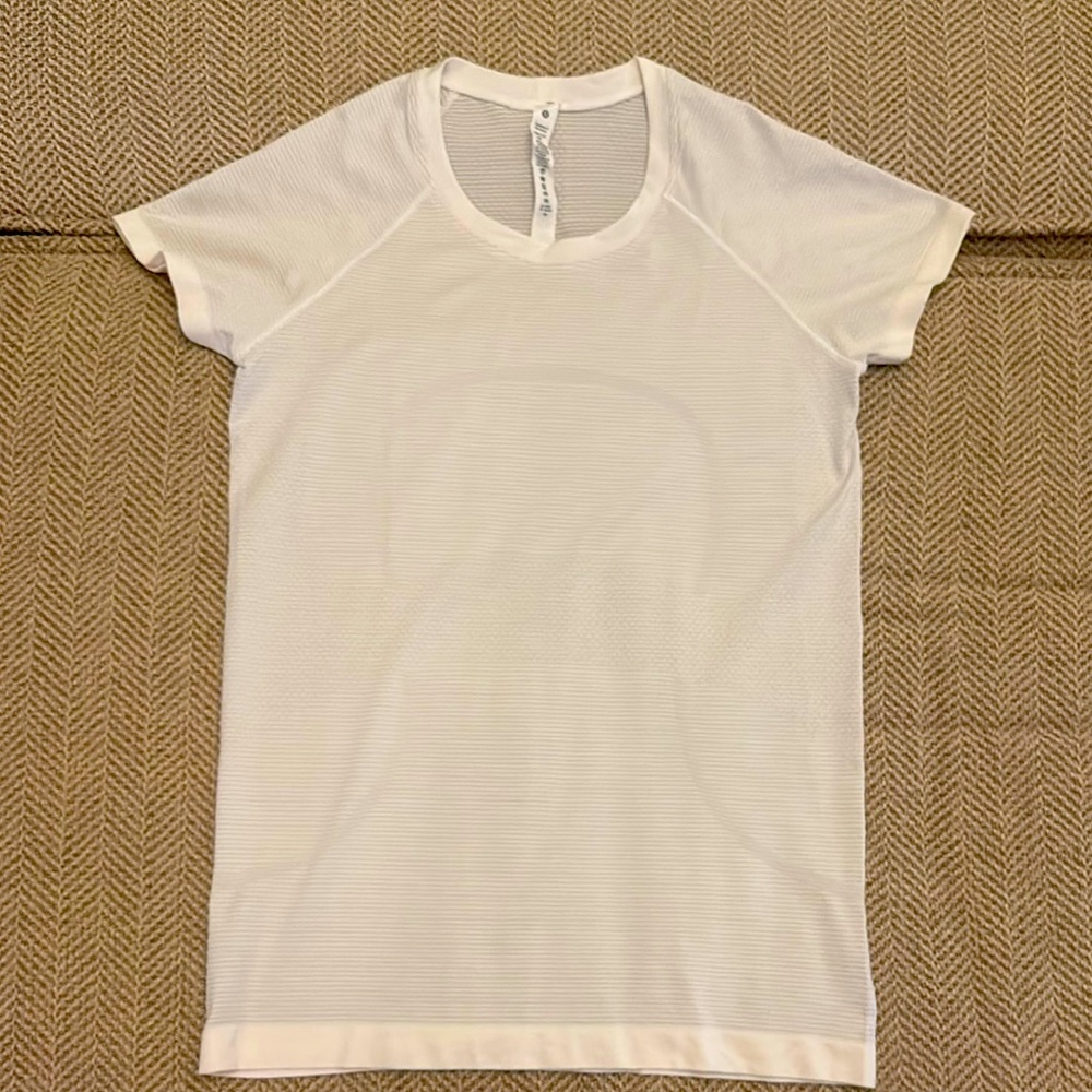 Lululemon White Athletic Tee